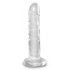 King Cock Clear 6 - lepkie dildo (15 cm) 