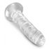 King Cock Clear 6 - lepkie dildo (15 cm) 