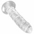 King Cock Clear 6 - lepkie dildo (15 cm) 