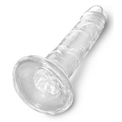 King Cock Clear 6 - lepkie dildo (15 cm)