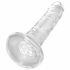 King Cock Clear 6 - lepkie dildo (15 cm) 