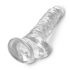 King Cock Clear 8 - zaciskane dildo do jąder (20 cm) 