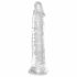 King Cock Clear 8 - przyssawkowy, duży dildo (20cm)