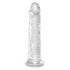 King Cock Clear 8 - duże dildo z zaciskiem (20 cm) 