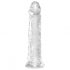 King Cock Clear 8 - duże dildo z zaciskiem (20 cm) 