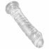 King Cock Clear 8 - przyssawkowy, duży dildo (20cm)