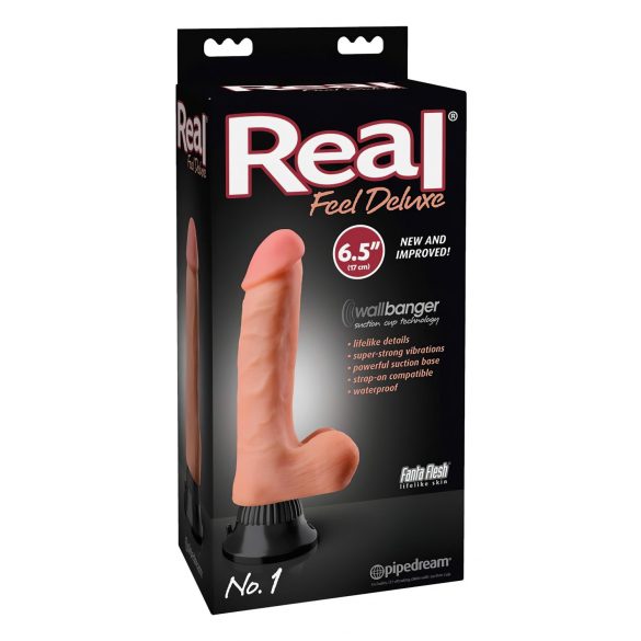 Real Feel Deluxe No.1 - realistyczny, aksamitny wibrator (naturalny)