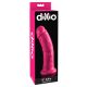 Dillio 8 - zaciskane, realistyczne dildo (20 cm) - różowe 