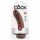 King Cock 8 dildo (20cm) - brązowy