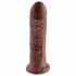 King Cock 8 dildo (20cm) - brązowy