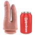 King Cock Double Penetrator – realistyczny podwójny dildo (naturalny)