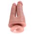 King Cock Double Penetrator - realistyczny podwójny dildo (naturalny) 