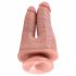 King Cock Double Penetrator - realistyczny podwójny dildo (naturalny) 