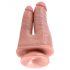 King Cock Podwójny Penetrator - realistyczny dildo (naturalny)