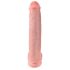 King Cock 15 - dildo z przyssawką i jądrami (38 cm) - naturalny