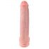 Król Kutas 15 - przyssawkowy, z jądrami dildo (38cm) - naturalny