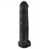 Król Cock 15 - przyssawkowy dildo z jądrami (38 cm) - czarny