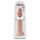 Król Cock 14 - przyssawkowy, duży dildo (36 cm) - naturalny