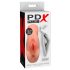 PDX Double Stroker - realistyczny masturbator 2 w 1 (naturalny) 