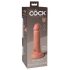 King Cock Elite 6 - zaciskane, realistyczne dildo (15 cm) - naturalne 