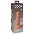 Król Cock Elite 6 - przylepna, realistyczna dildo (15cm) - naturalny