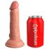 Król Cock Elite 6 - przylepna, realistyczna dildo (15cm) - naturalny