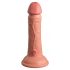 King Cock Elite 6 - zaciskane, realistyczne dildo (15 cm) - naturalne 