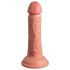 Król Cock Elite 6 - przylepna, realistyczna dildo (15cm) - naturalny