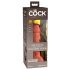 King Cock Elite 6 - zaciskane, realistyczne dildo (15 cm) - ciemne 