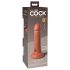 King Cock Elite 6 - zaciskane, realistyczne dildo (15 cm) - ciemne 