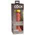 Król Cock Elite 6 - przyssawkowy, realistyczny dildo (15 cm) - ciemny