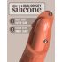 Król Cock Elite 6 - przyssawkowy, realistyczny dildo (15 cm) - ciemny