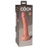 King Cock Elite 7 - zaciskane, realistyczne dildo (18 cm) - naturalne 