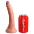 King Cock Elite 7 - zaciskane, realistyczne dildo (18 cm) - naturalne 