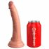 King Cock Elite 7 - zaciskane, realistyczne dildo (18 cm) - naturalne 