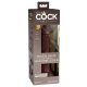 King Cock Elite 7 - zaciskane, realistyczne dildo (18 cm) - brązowe 