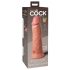 King Cock Elite 8 - zaciskane, realistyczne dildo (20 cm) - naturalne 