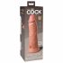 King Cock Elite 8 - zaciskane, realistyczne dildo (20 cm) - naturalne 