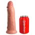 King Cock Elite 8 - zaciskane, realistyczne dildo (20 cm) - naturalne 