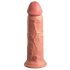 King Cock Elite 8 - zaciskane, realistyczne dildo (20 cm) - naturalne 