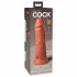 King Cock Elite 8 - przyssawkowy dildo (20 cm) - ciemny naturalny