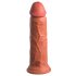 King Cock Elite 8 - zaciskane, realistyczne dildo (20 cm) - ciemny naturalny 