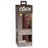 Król Cock Elite 8 – realistyczny dildo z przyssawką (20cm) – brązowy