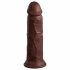 King Cock Elite 8 - zaciskane, realistyczne dildo (20 cm) - brązowy 