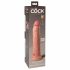 King Cock Elite 9 - zaciskane, realistyczne dildo (23 cm) - naturalne 