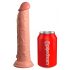 King Cock Elite 9 - zaciskane, realistyczne dildo (23 cm) - naturalne 