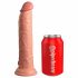 King Cock Elite 9 - zaciskane, realistyczne dildo (23 cm) - naturalne 