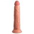 King Cock Elite 9 - przyssawkowy, realistyczny dildo (23 cm) - naturalny