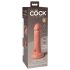 King Cock Elite 6 - zaciskane, realistyczne dildo 15 cm (ciemny naturalny) 