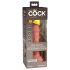 King Cock Elite 6 - realistyczny wibrator z przyssawką 15 cm (ciemny naturalny)